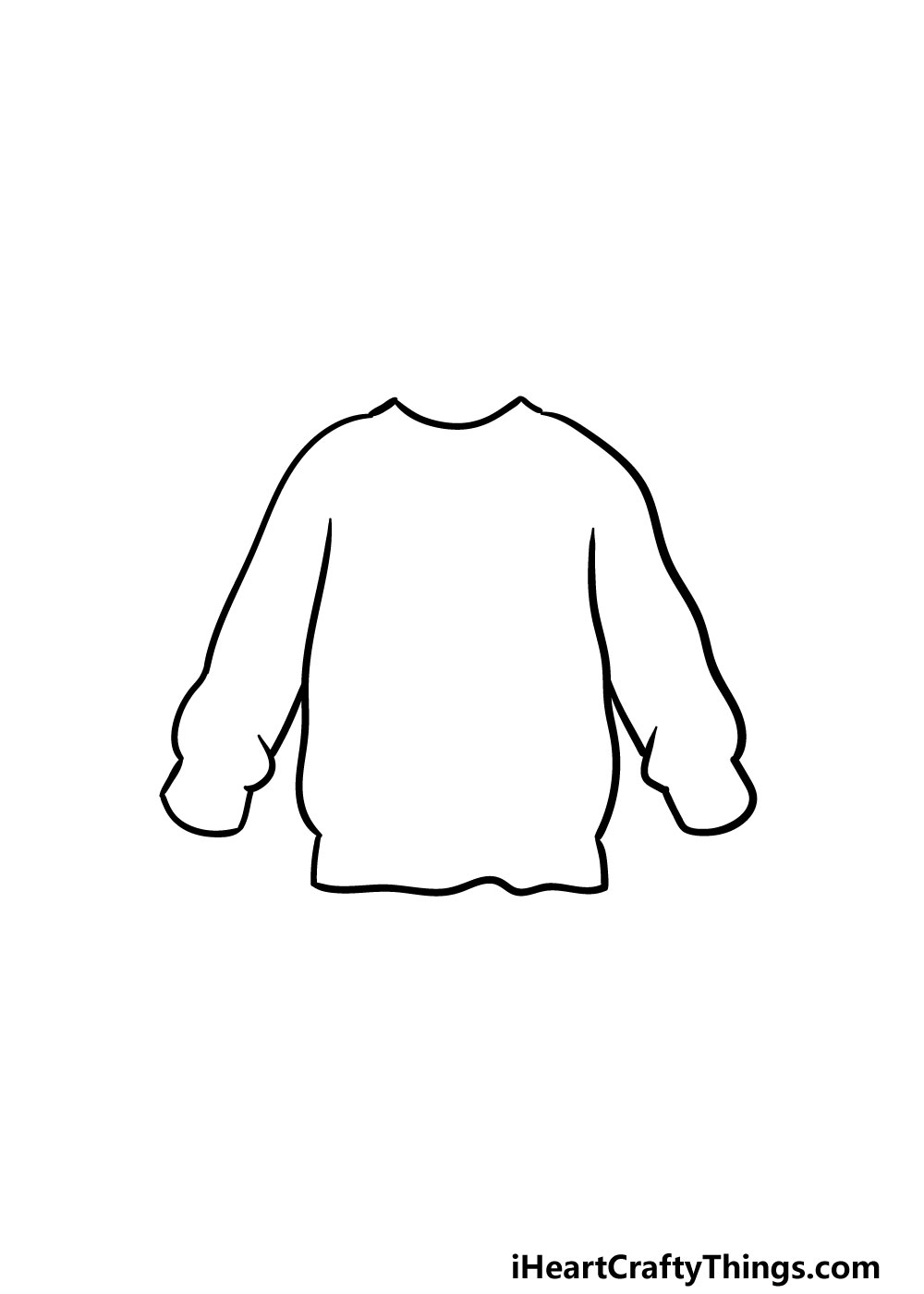 drawing a sweater step 2