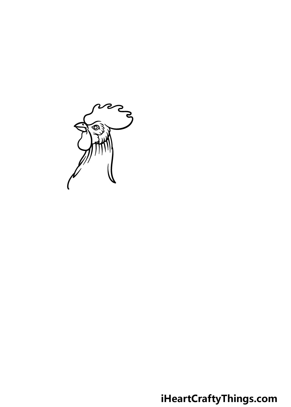 drawing a rooster step 2
