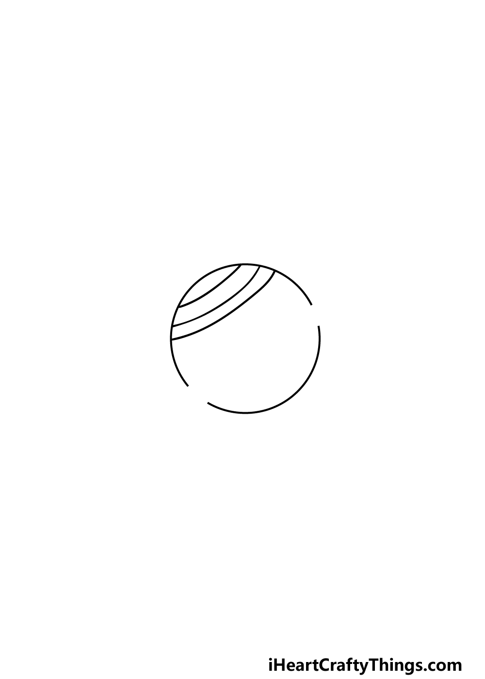 drawing Saturn step 2