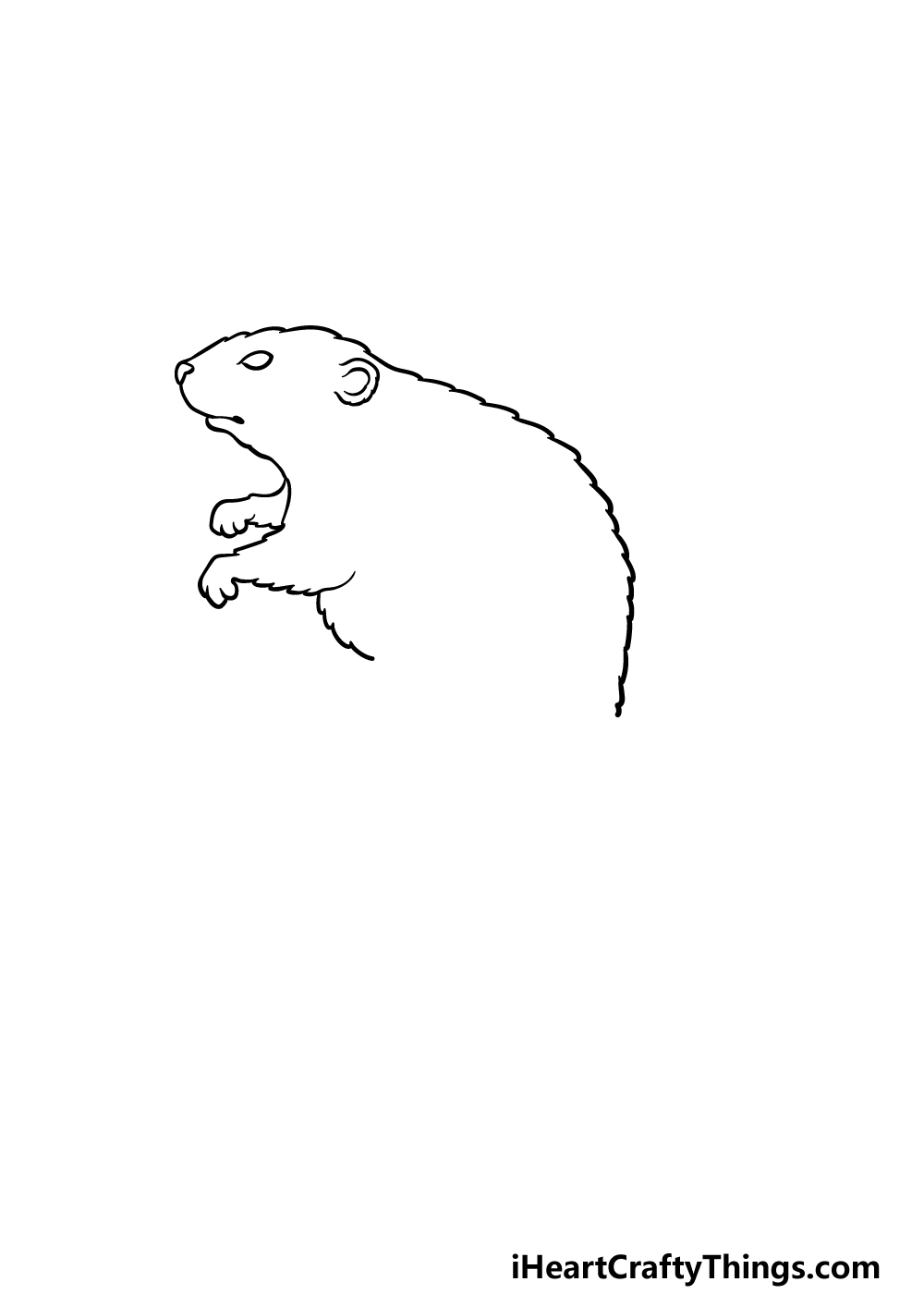 drawing a beaver step 2