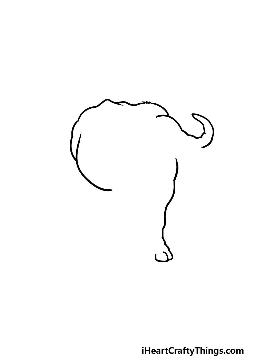 drawing buffalo step 2