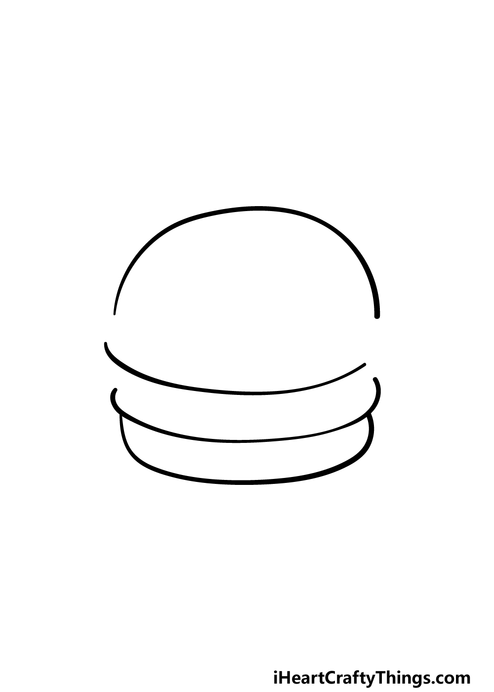 drawing a burger step 2