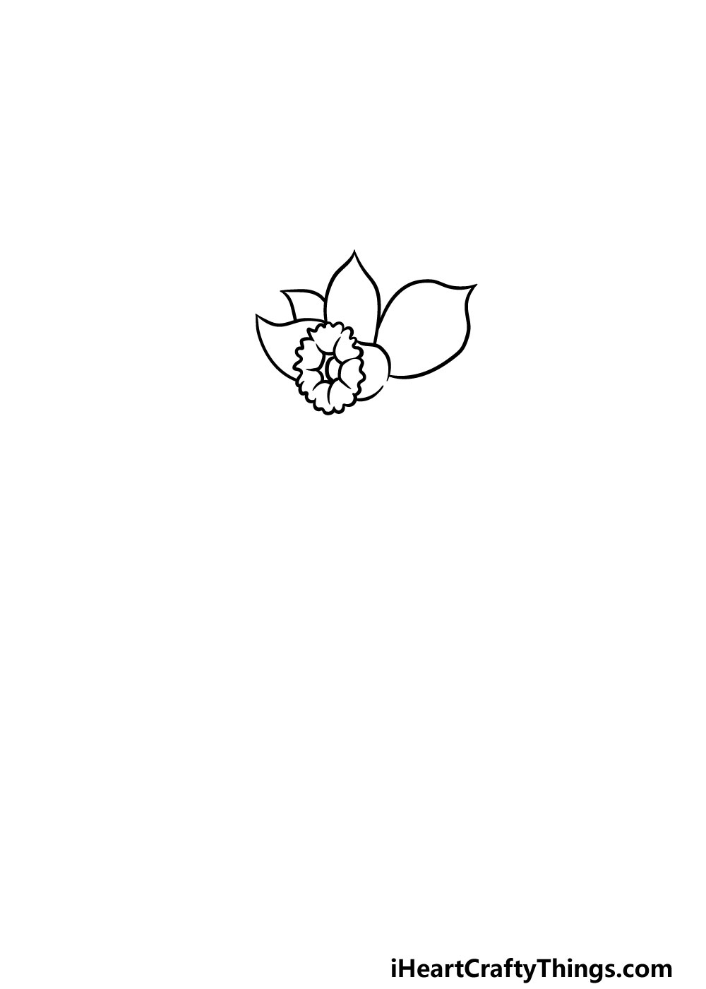 drawing a daffodil step 2