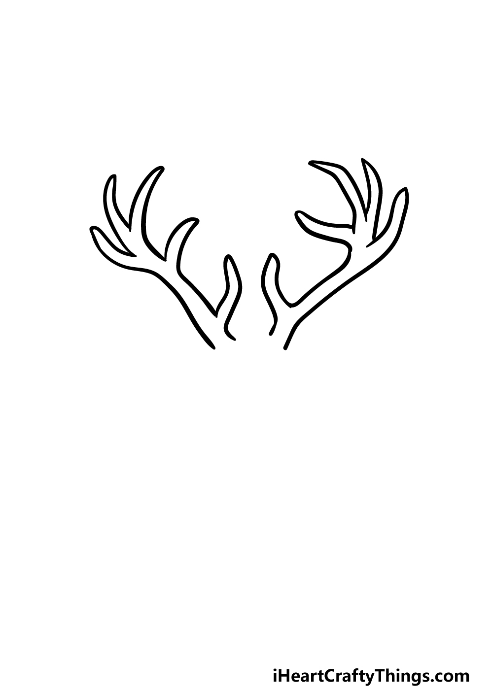 drawing deer's head step 2