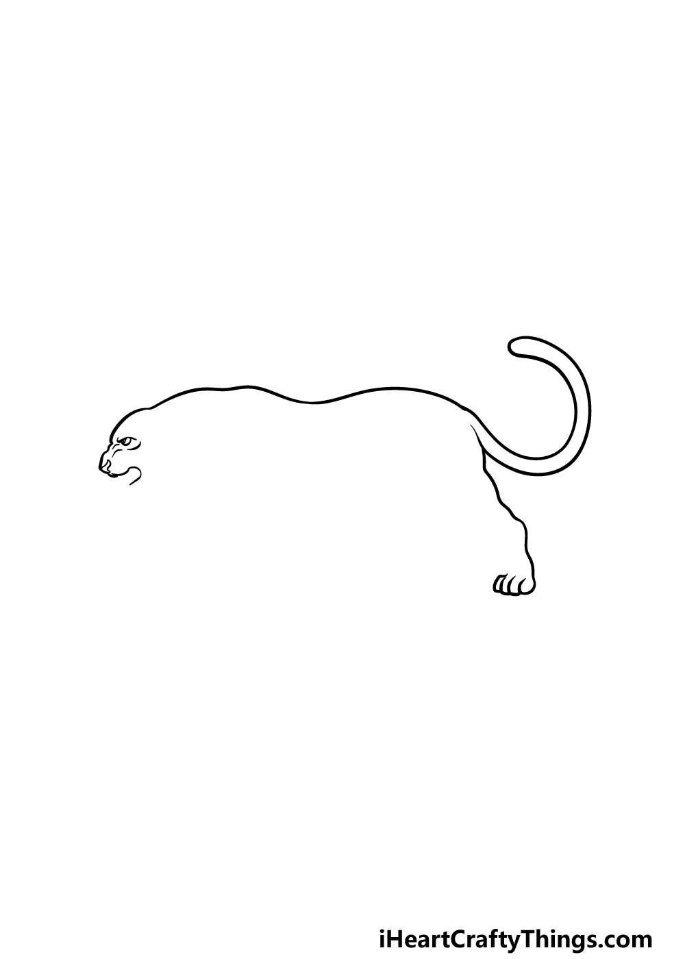 drawing a panther step 2