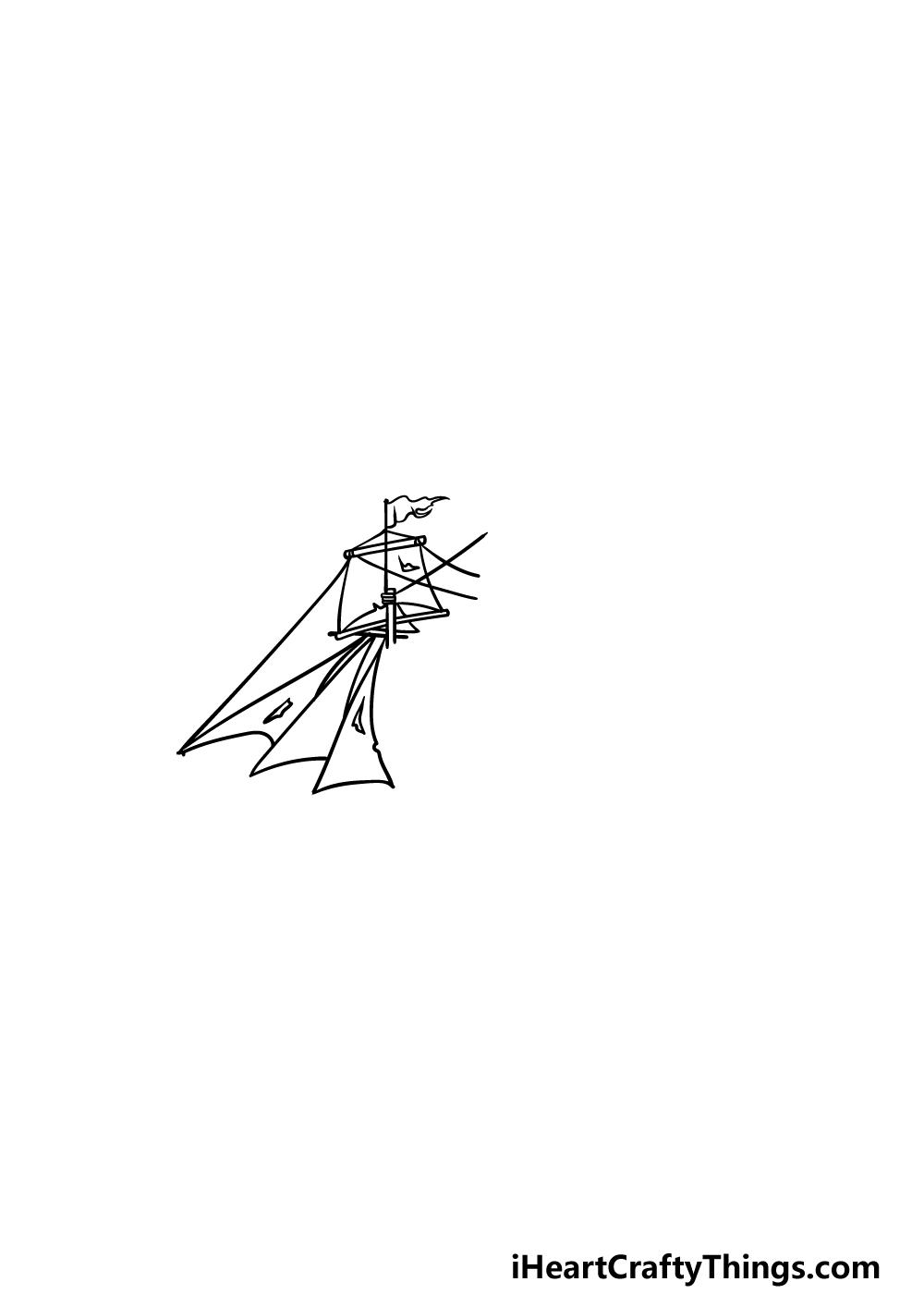 drawing a pirate ship step 2