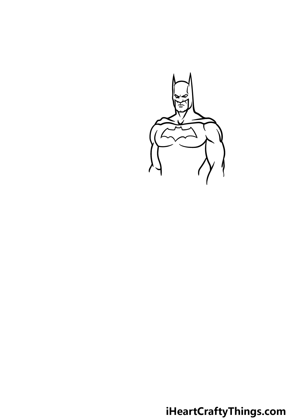 drawing Batman step 2