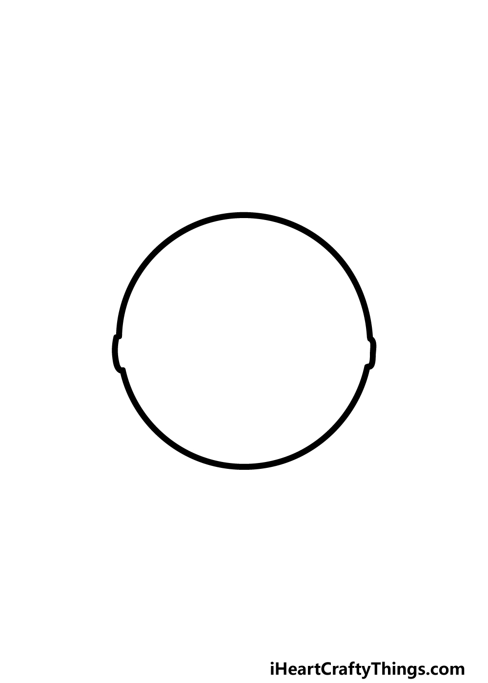 drawing pokeball step 2