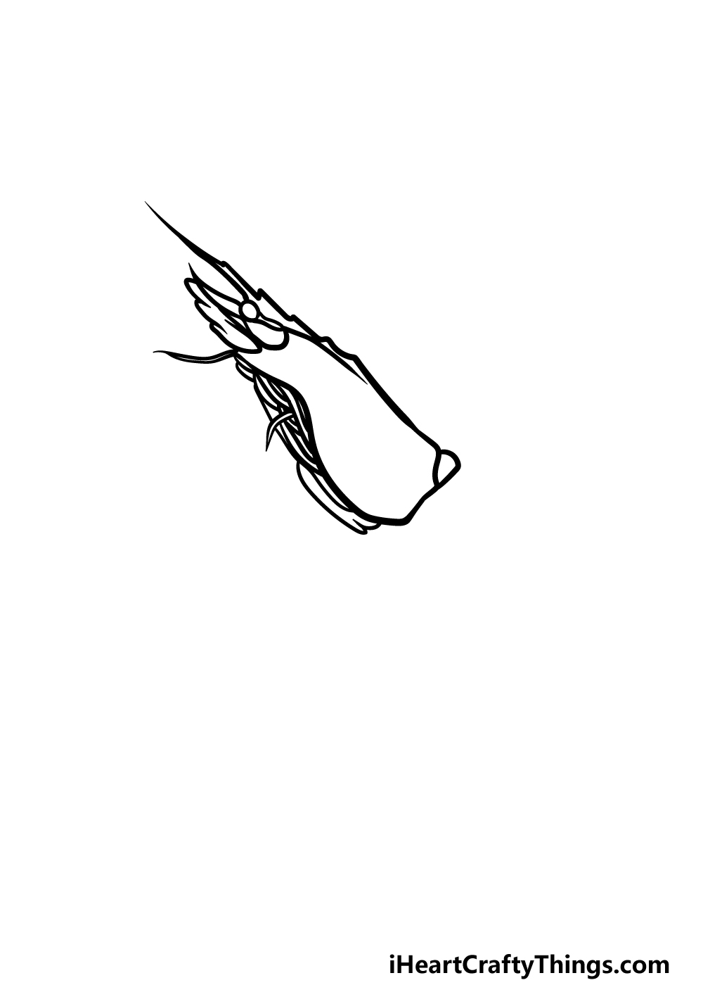 drawing a shrimp step 2