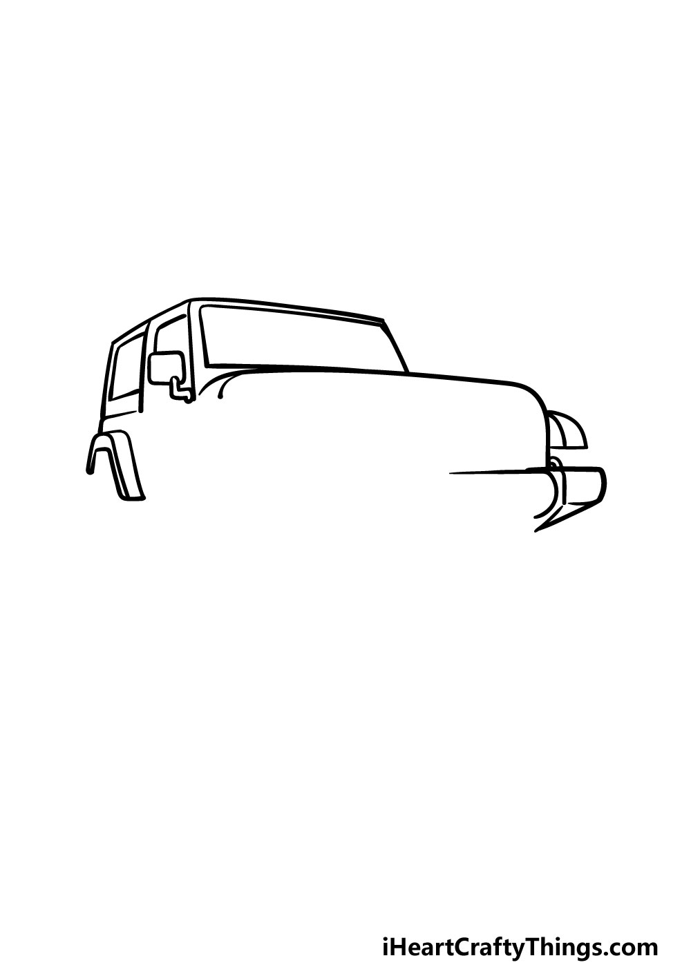 drawing a jeep step 3