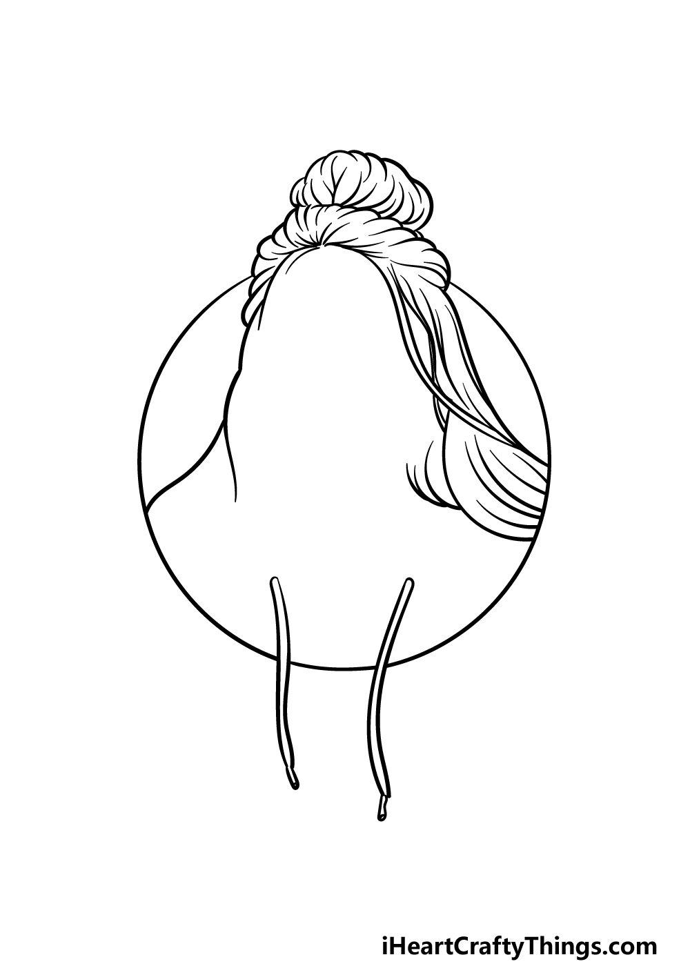 drawing Billie Eilish step 3