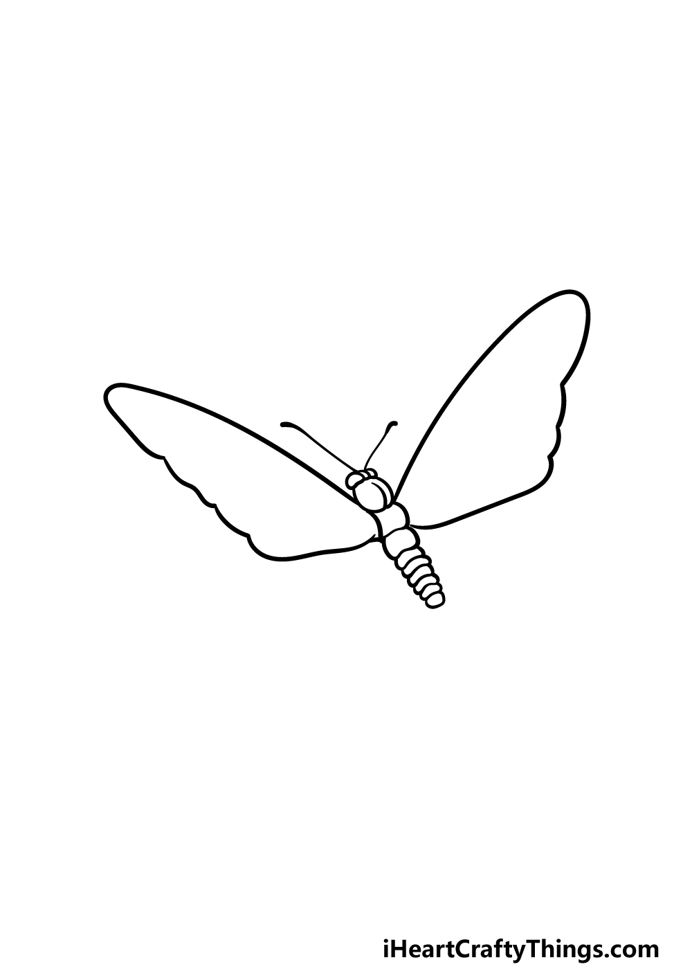 drawing Monarch Butterfly step 3