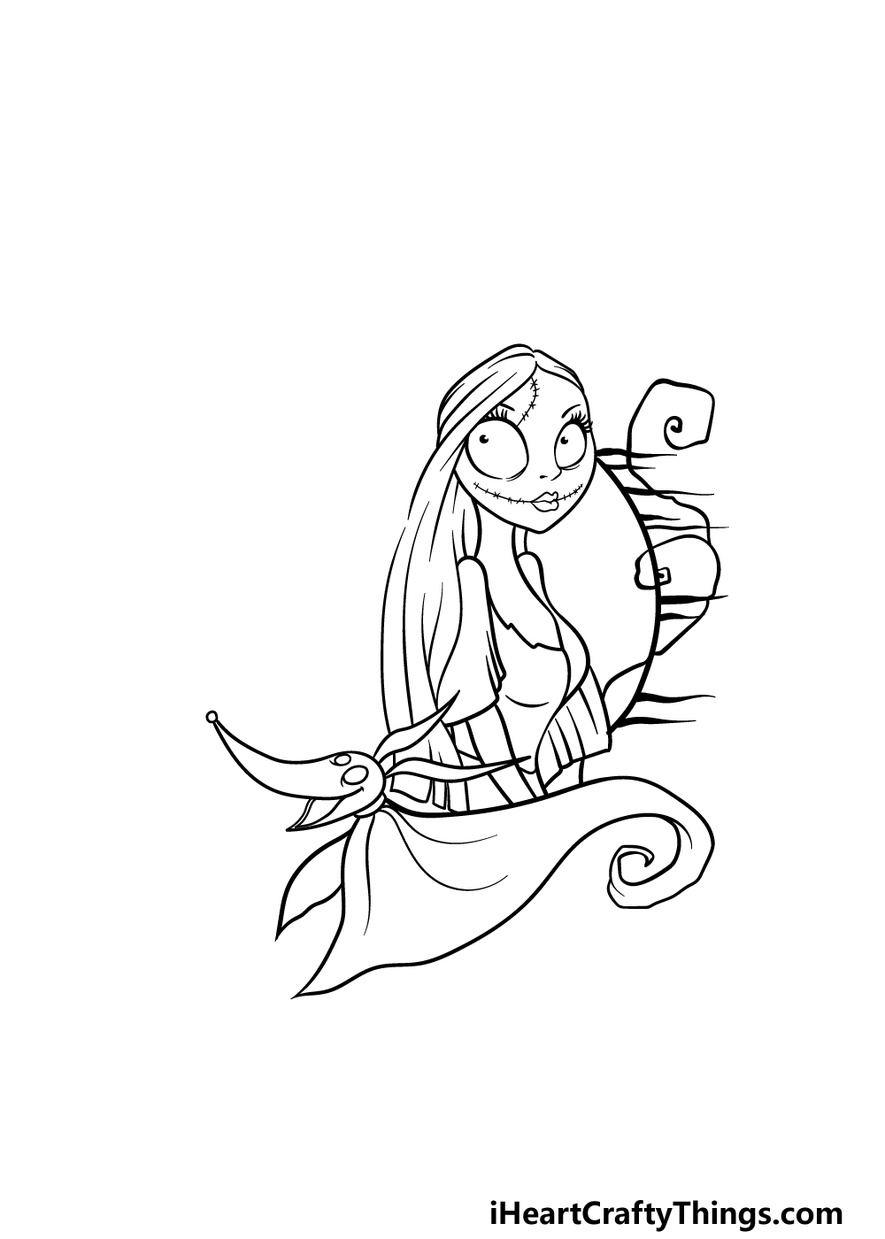 drawing Nightmare Before Christmas step 3