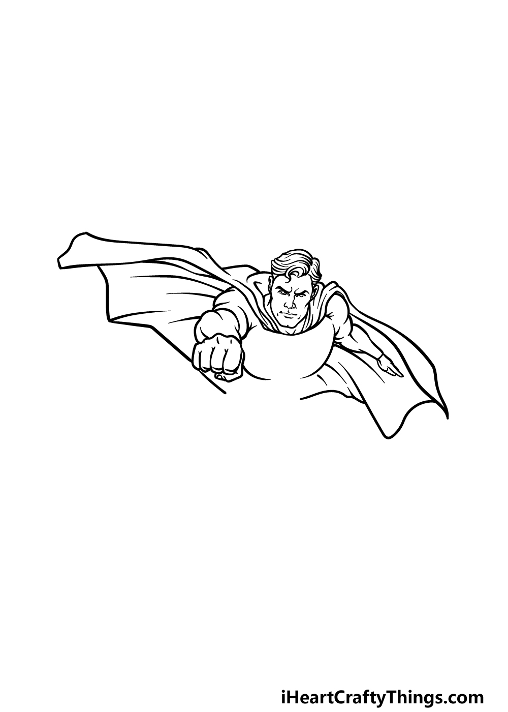 drawing Superman step 3