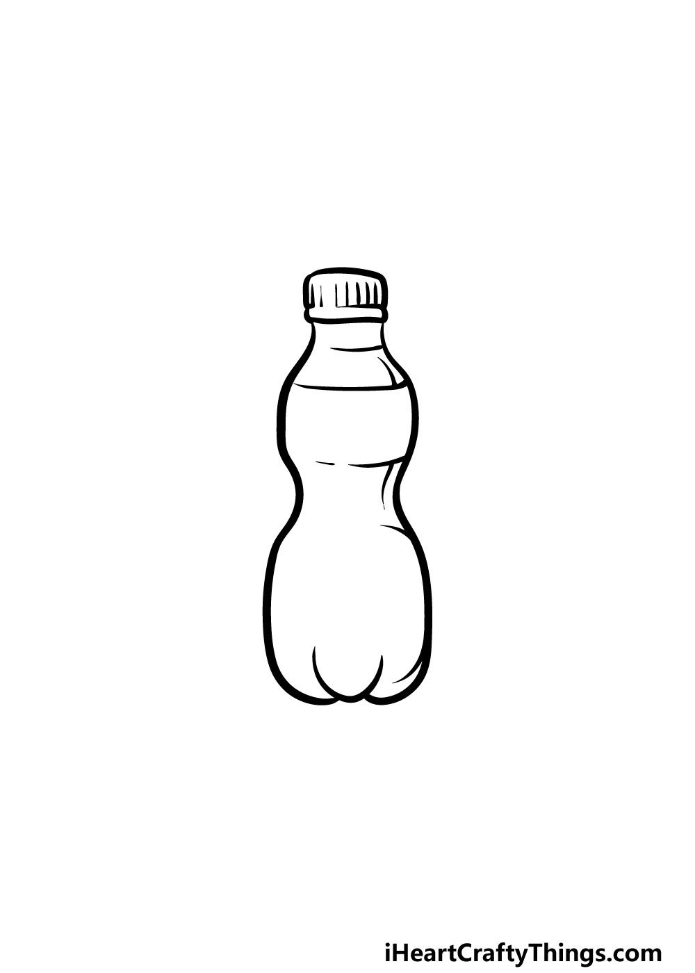 drawing a water bottle step 3