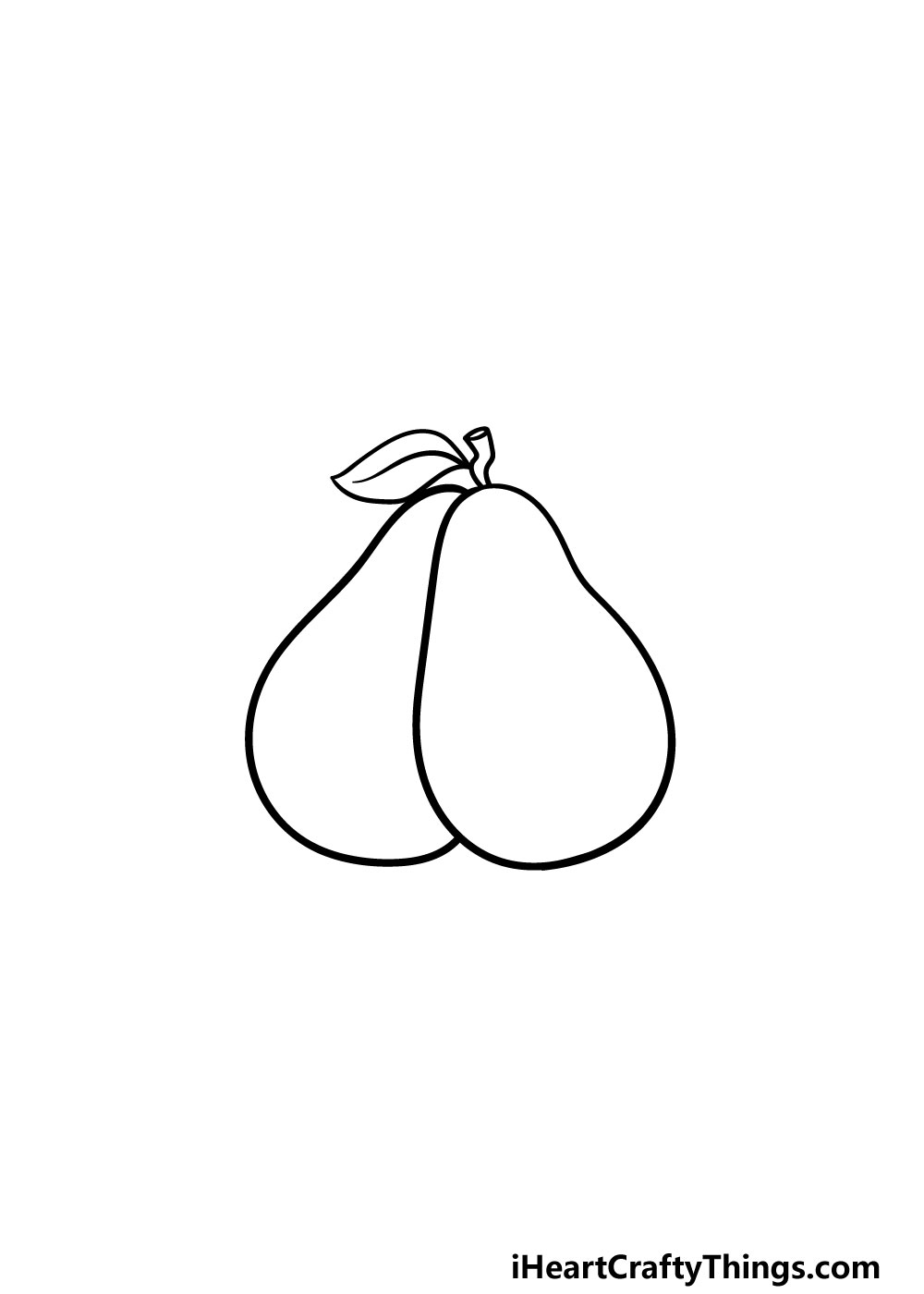 drawing avocado step 3
