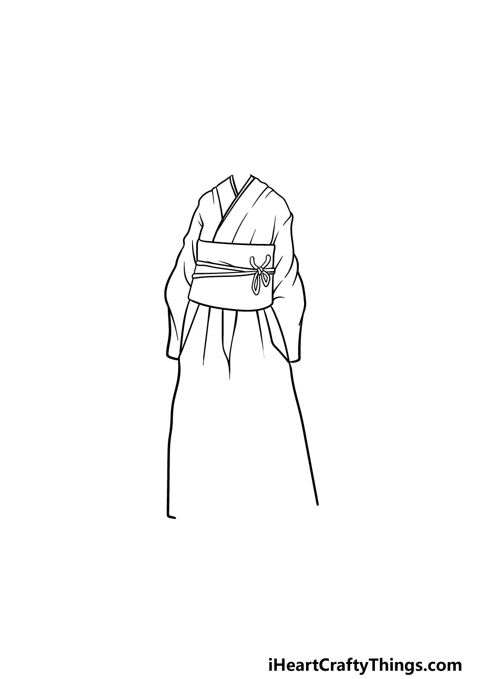 drawing anime clothes step 3