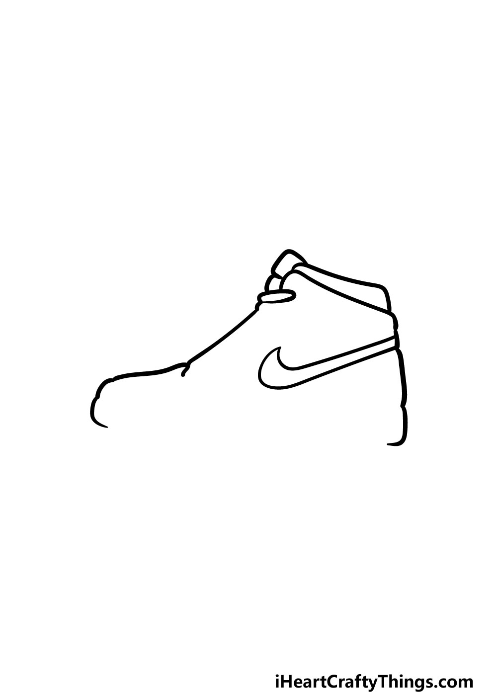 drawing air jordan shoes step 3