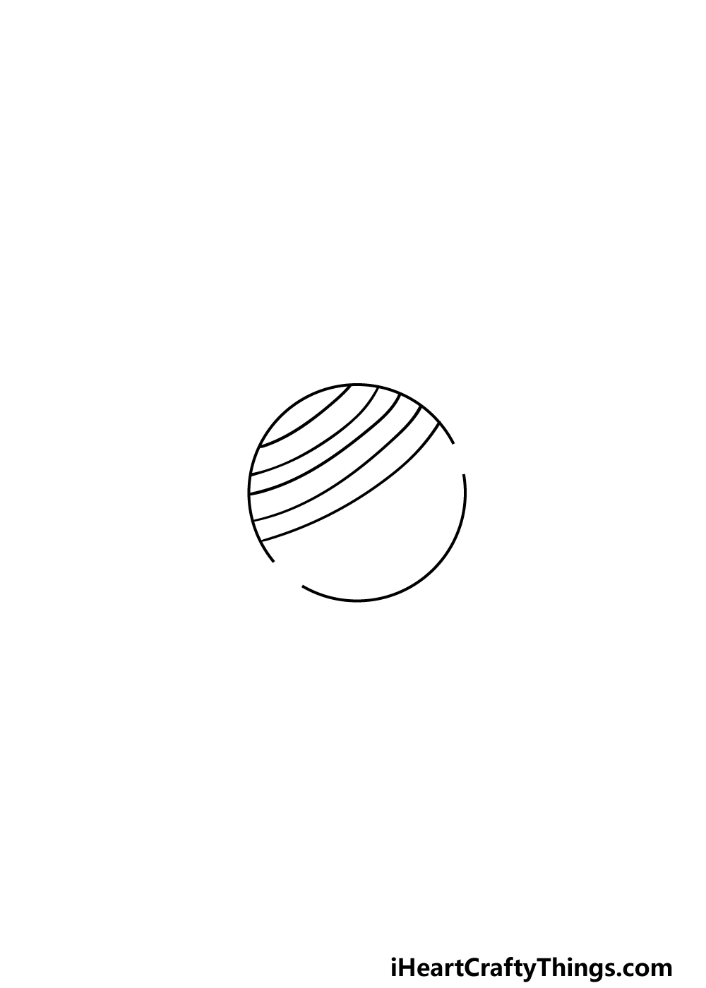 drawing Saturn step 3