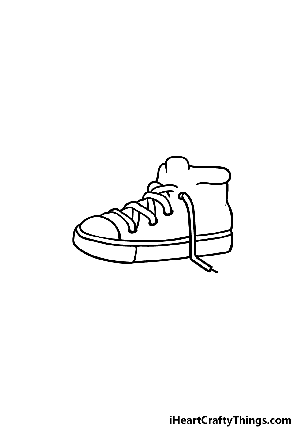 drawing sneakers step 3