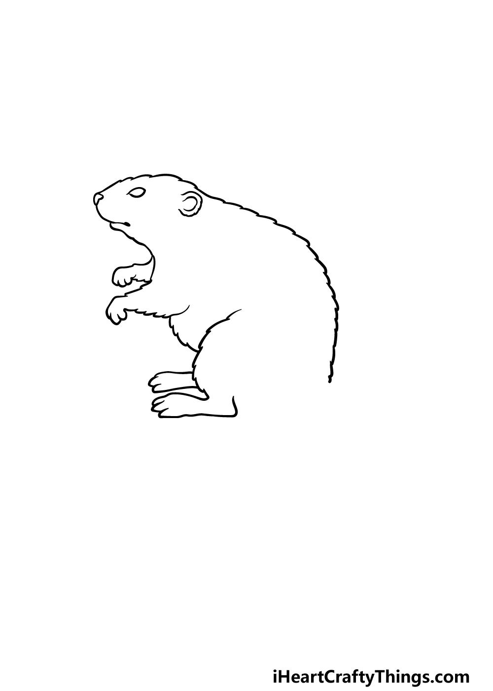 drawing a beaver step 3