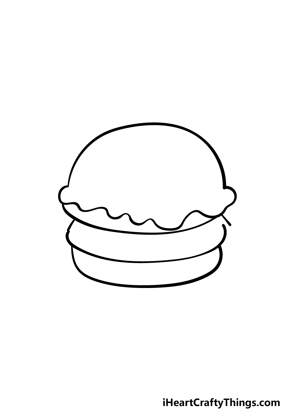 drawing a burger step 3