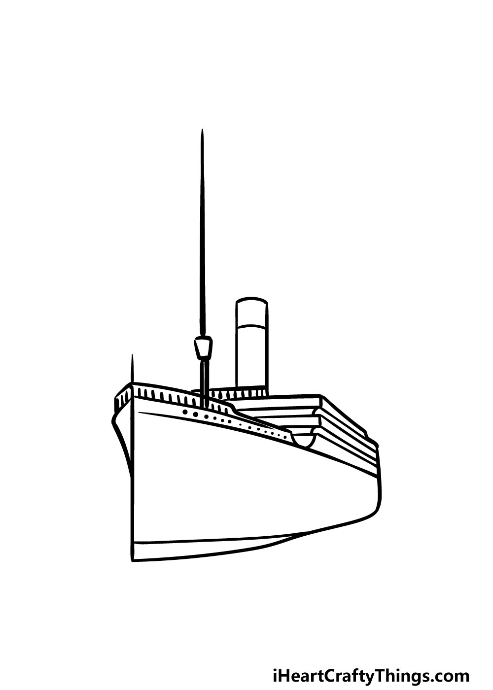 drawing titanic step 3