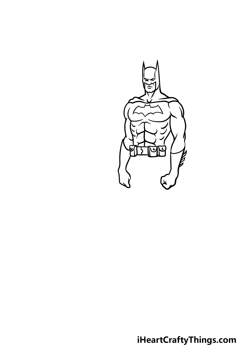 drawing Batman step 3