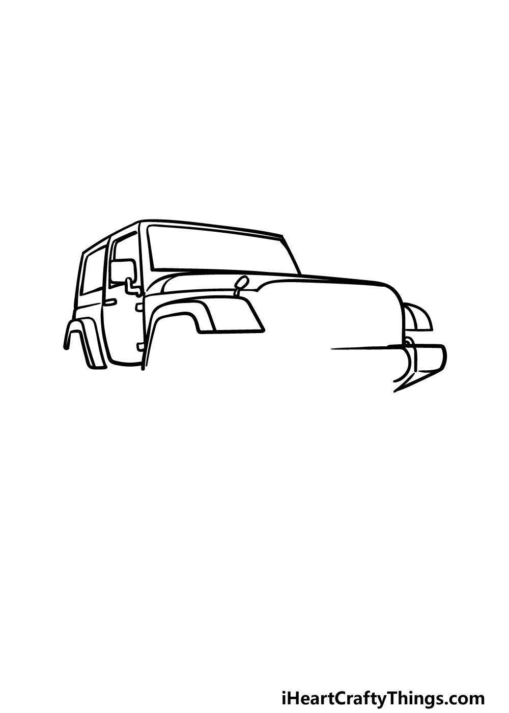 drawing a jeep step 4
