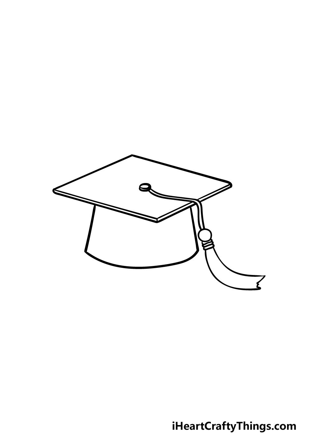 drawing Graduation Hat step 4