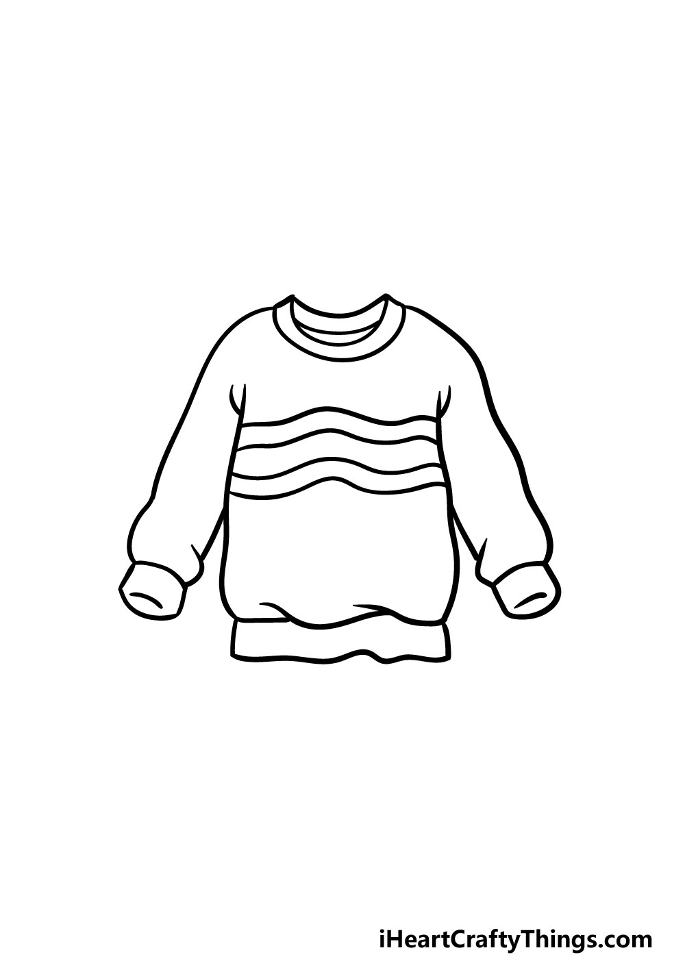 drawing a sweater step 4