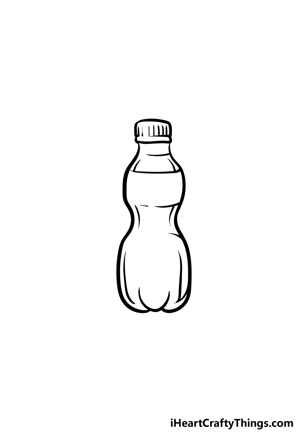 drawing a water bottle step 4