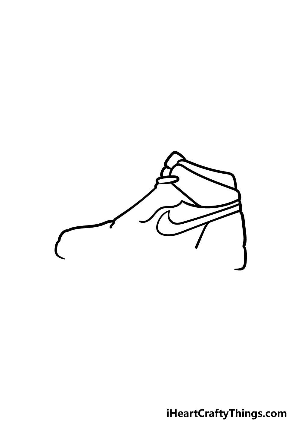 drawing air jordan shoes step 4
