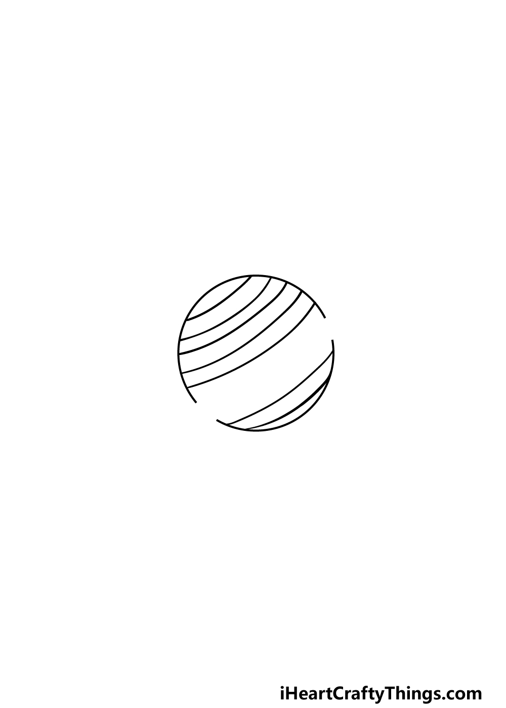 drawing Saturn step 4