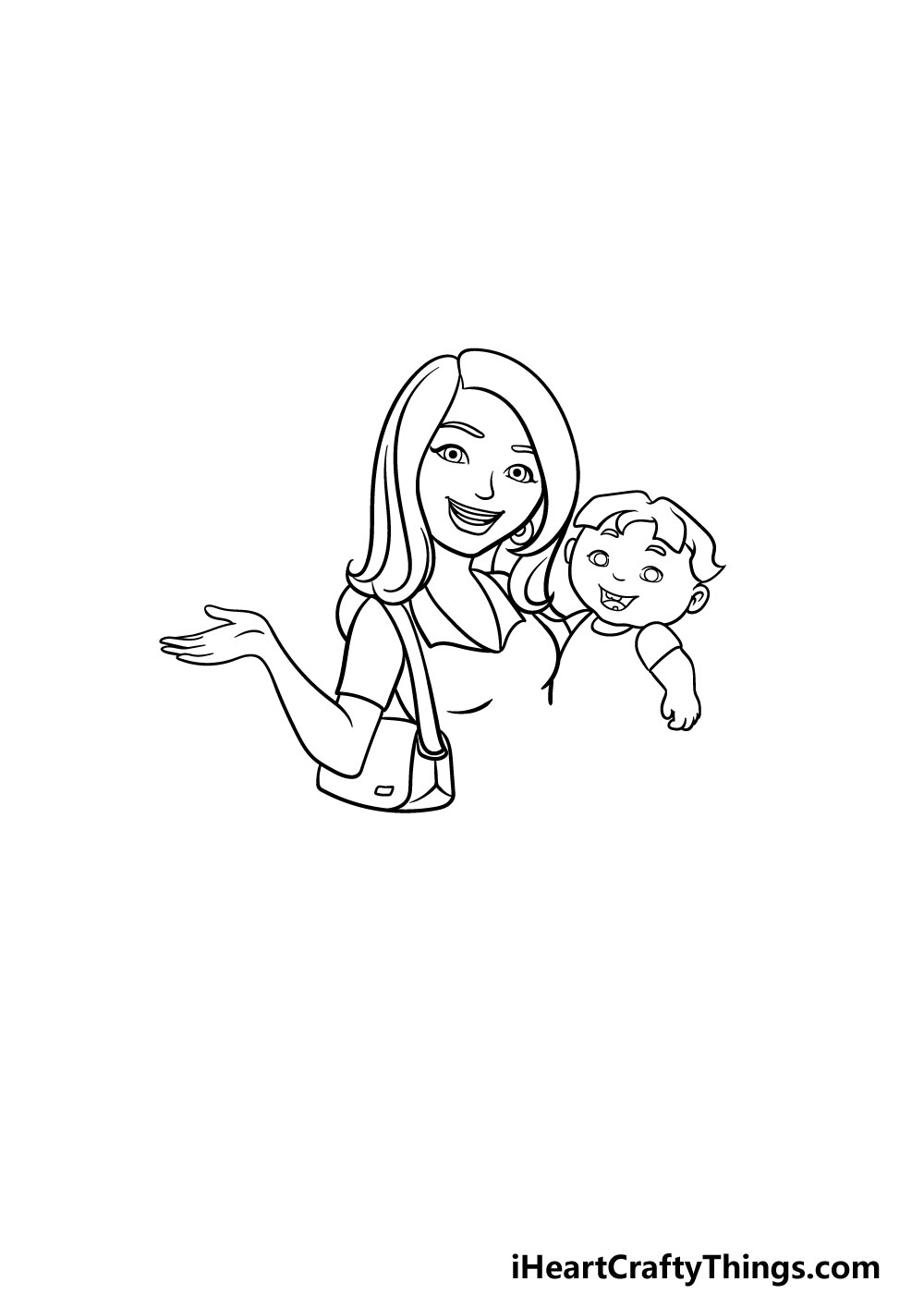drawing a mom step 4