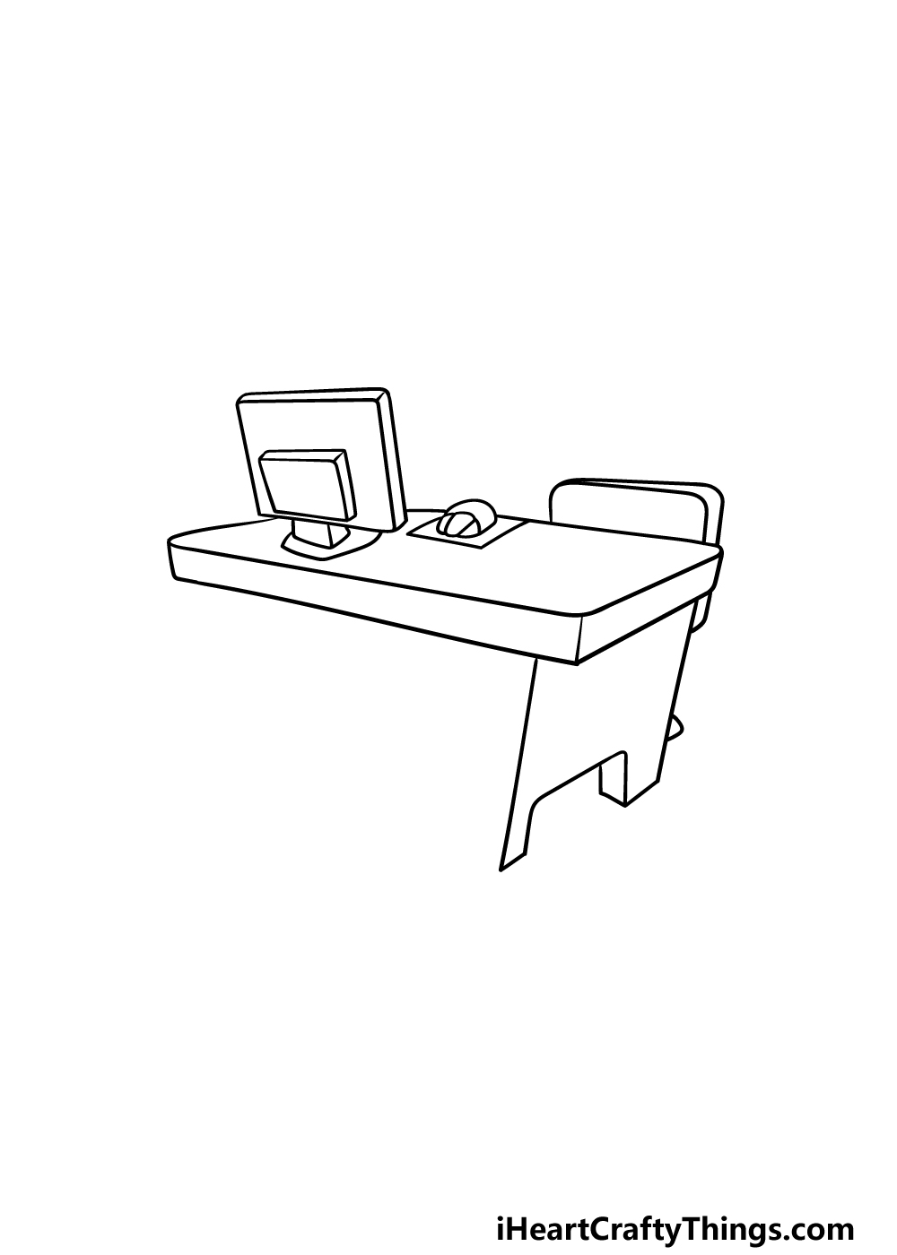 drawing a desk step 4