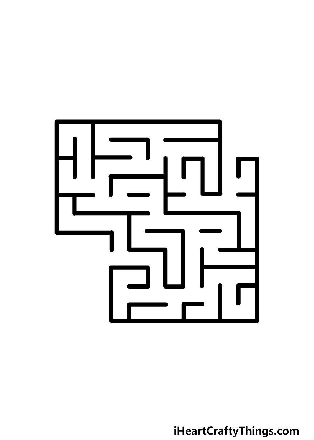 drawing a maze step 4