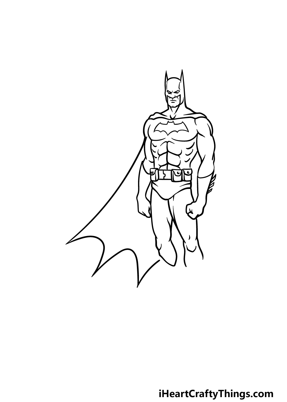 drawing Batman step 4