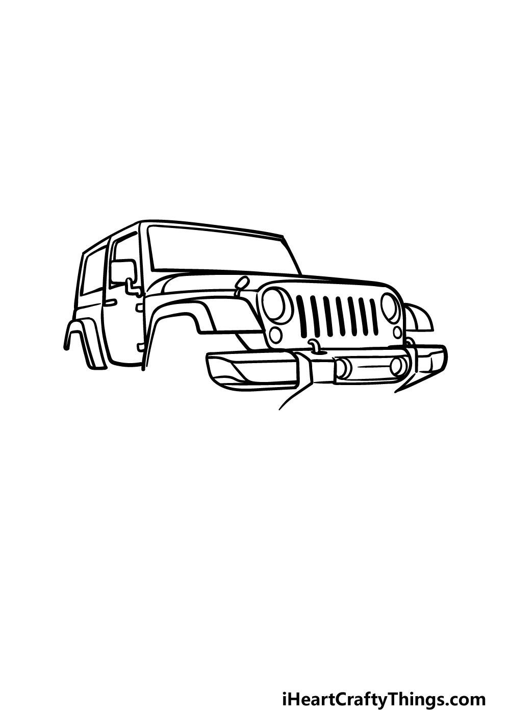 drawing a jeep step 5