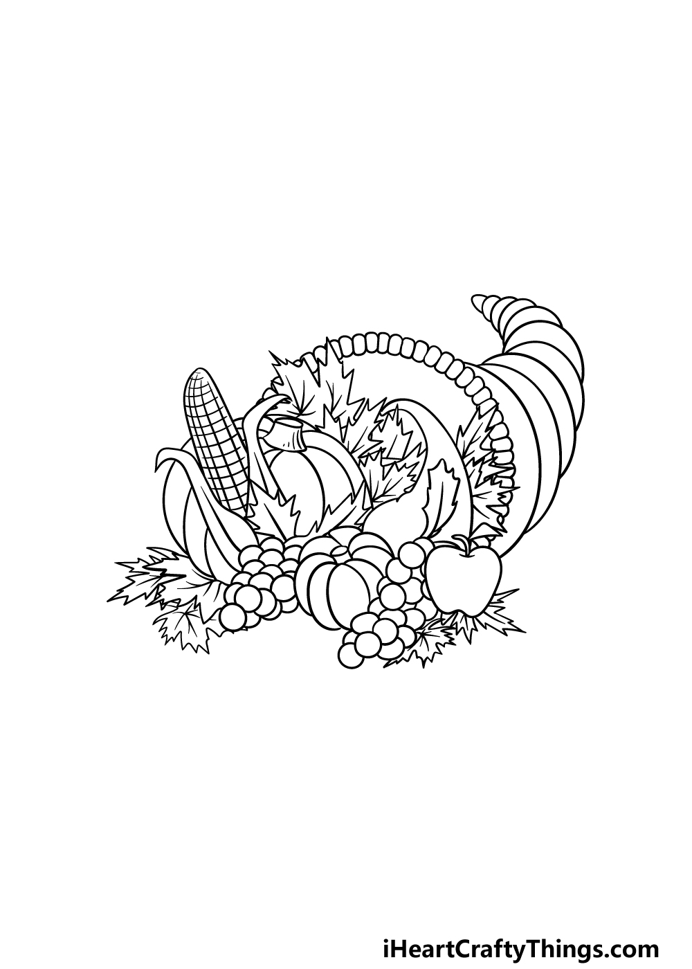 drawing Thanksgiving step 5