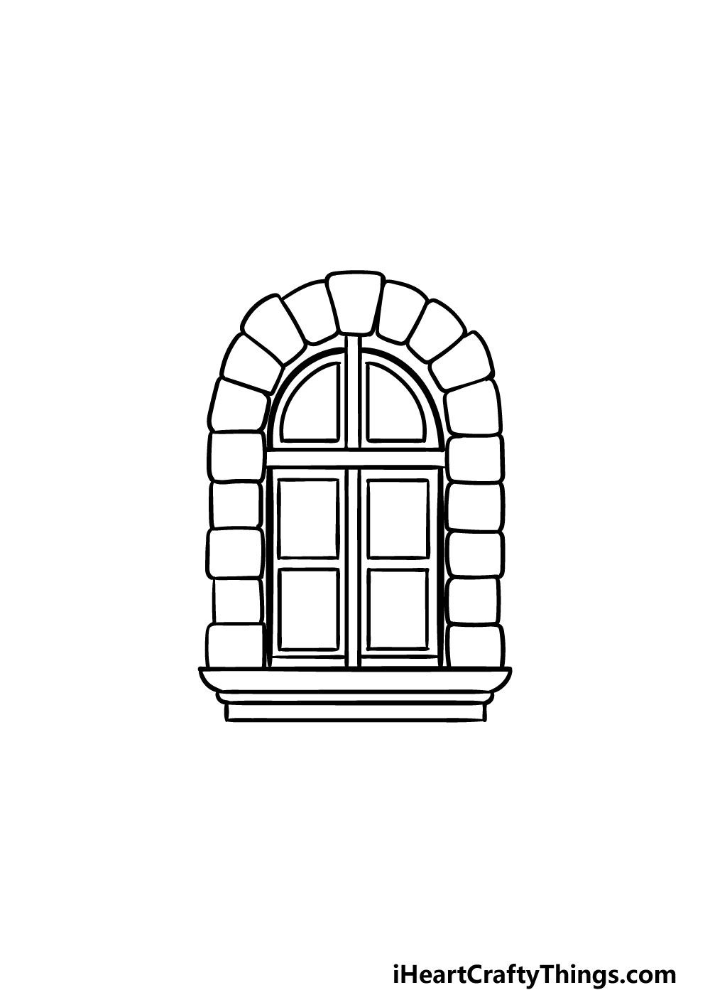 drawing a window step 5