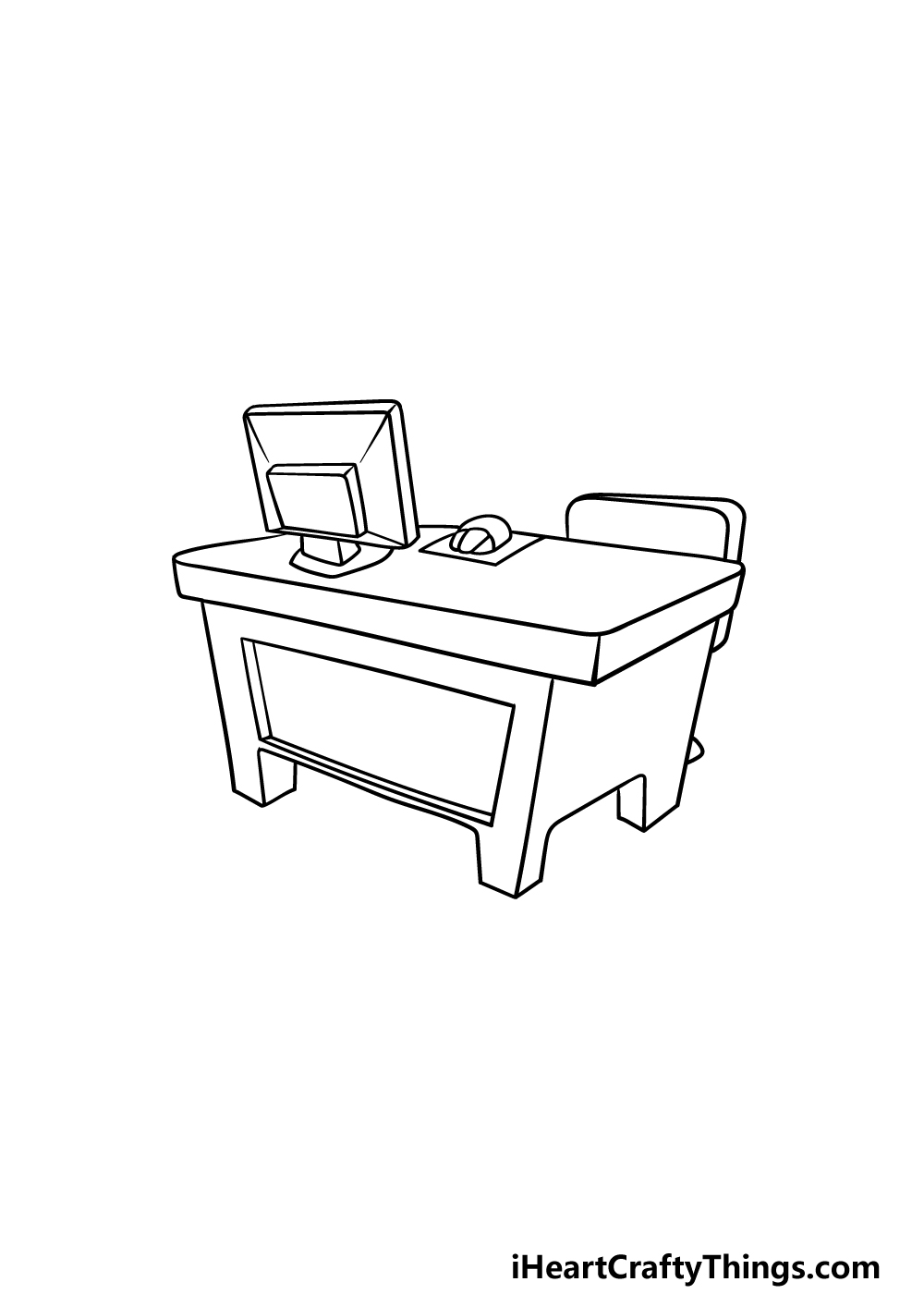 drawing a desk step 5