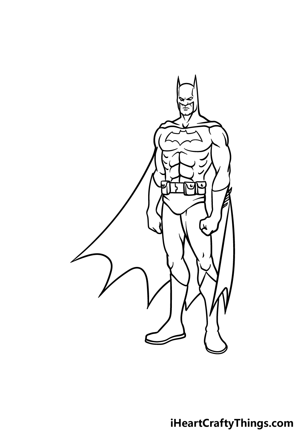drawing Batman step 5