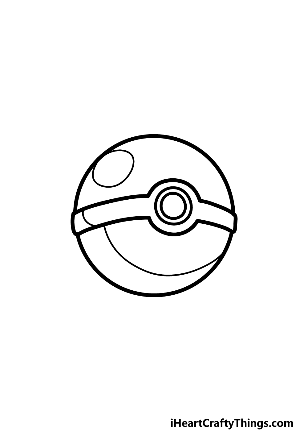 drawing pokeball step 5
