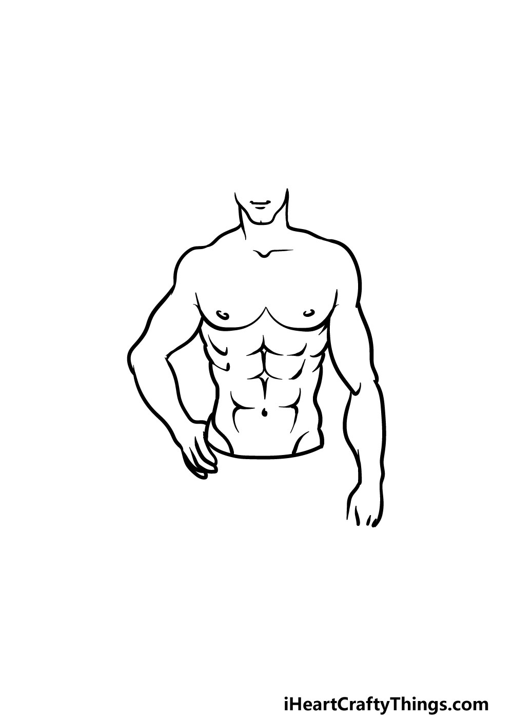drawing torso step 6