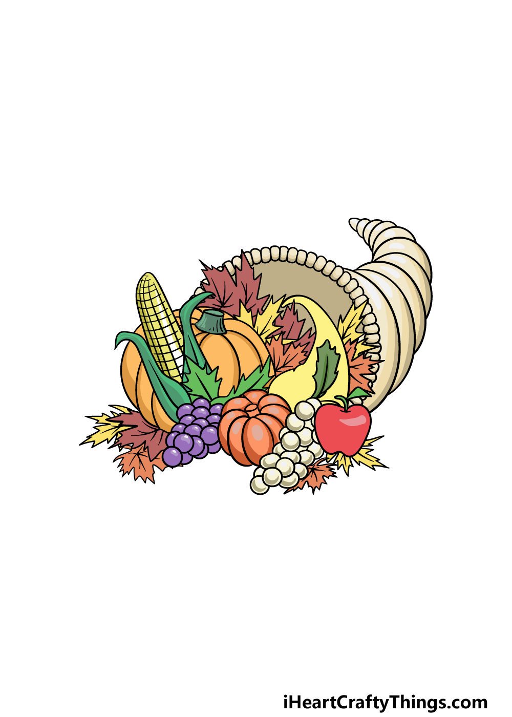 drawing Thanksgiving step 6