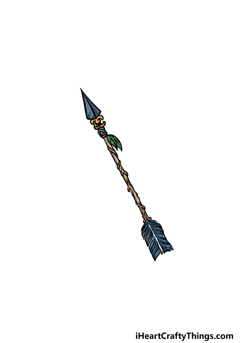 drawing an arrow step 6