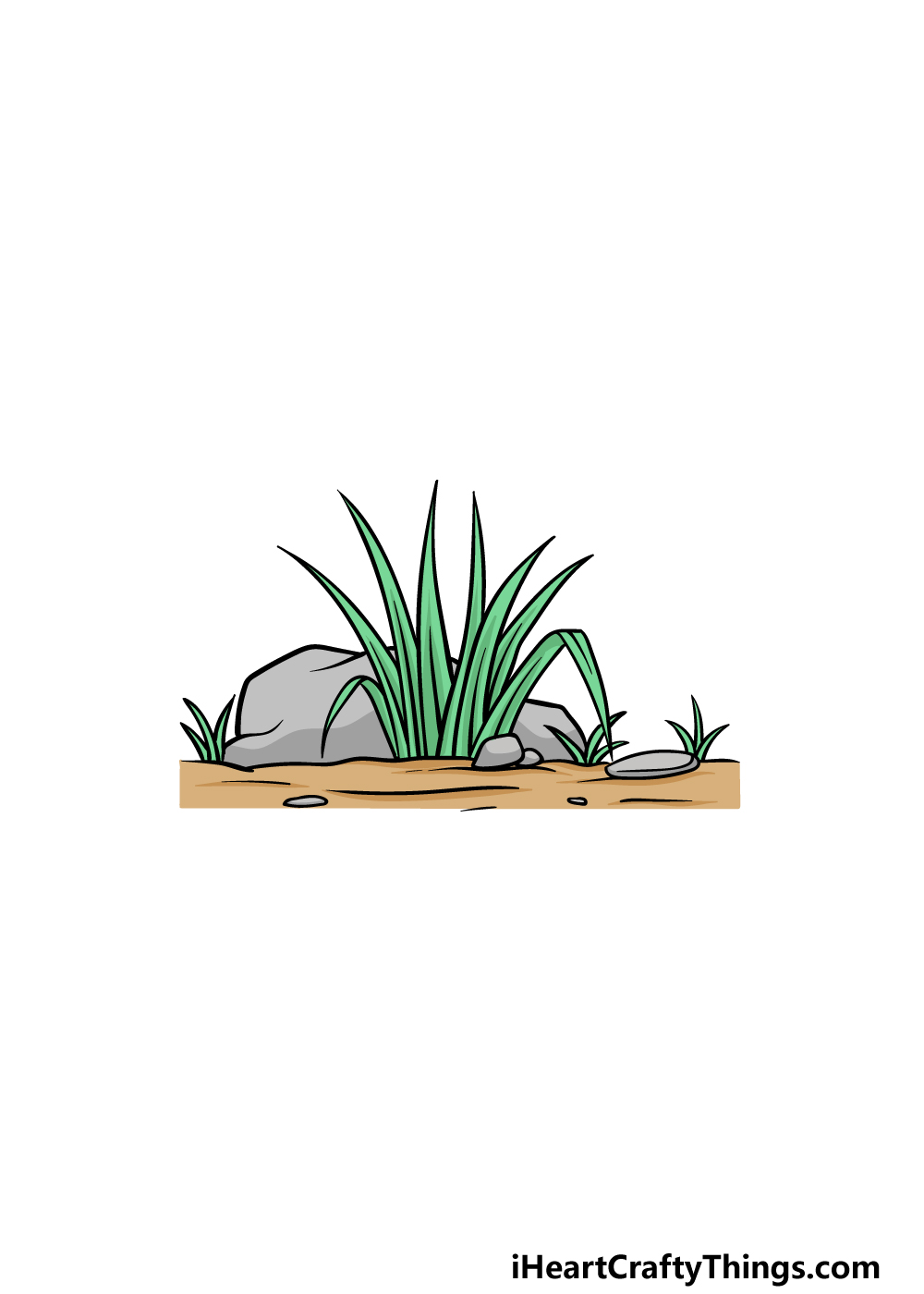 drawing grass step 6