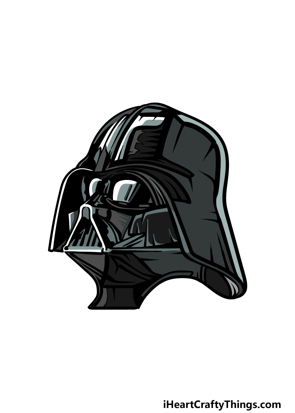drawing Darth Vader step 6