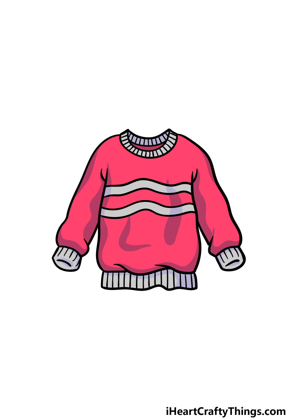 drawing a sweater step 6